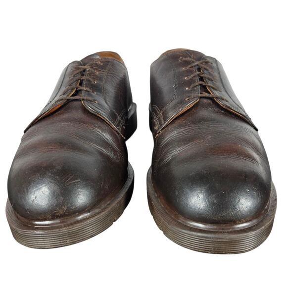 Vintage Dr. Martens Shoes Mens UK 9 US 10 Brown Made in England Derby 5-Eye 90s main image 12